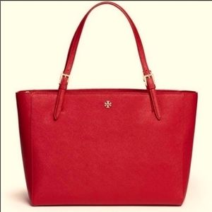 Tory Burch Red Emerson Tote - Large